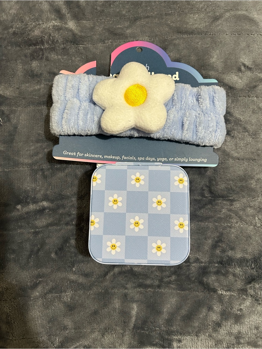 Daisy Plush Headband & Jewelry Box